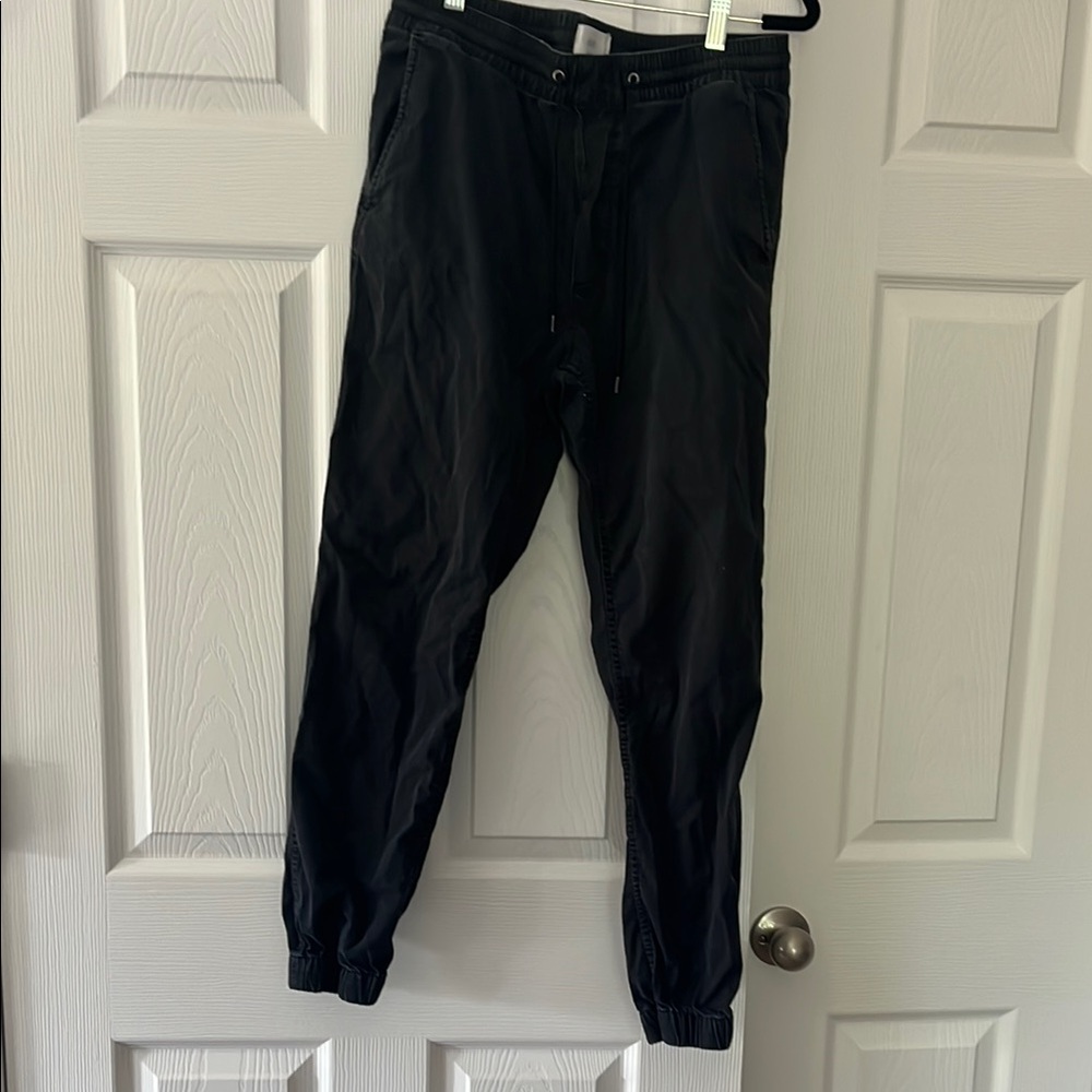 H&M Black Jogger Sweatpants with Tapered Leg